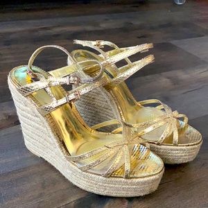 Women’s Gold Wedges